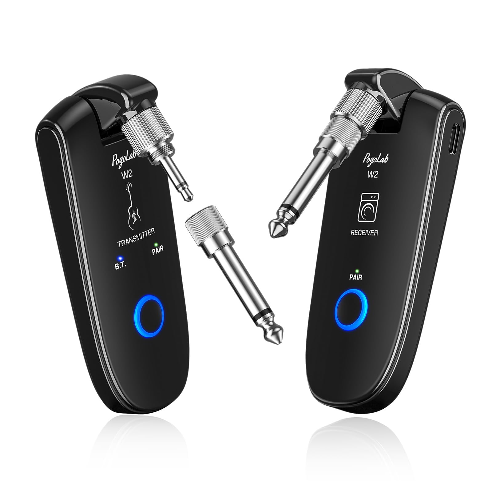ビ*ー様 PogoLab ワイヤレストランスミッター レシーバーセット×４セット Amazon.com: POGOLAB UHF Wireless Guitar System with BT Function